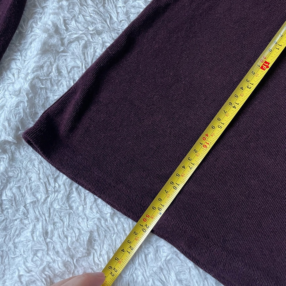 Brandy Melville maroon long sleeve Callen Henley - Picture 4 of 15